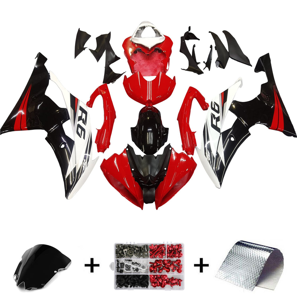 2008-2016 ヤマハ YZF 600 R6 インジェクションフェアリングキット ボディワーク プラスチック ABS #193