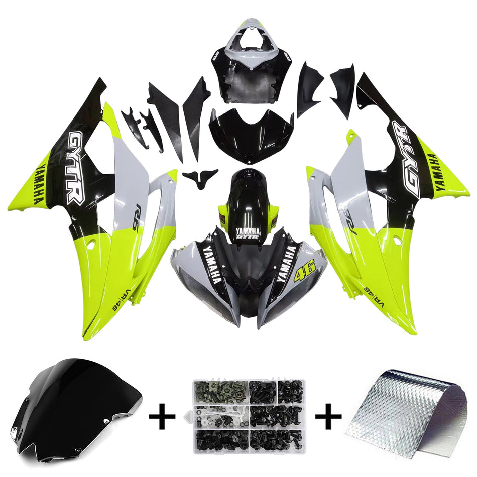 2008-2016 ヤマハ YZF 600 R6 フェアリングキット ボディワーク プラスチック ABS