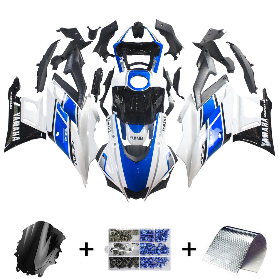 2019-2021 ヤマハ YZF-R3 R25 Amotopart インジェクションフェアリングキット ボディワーク プラスチック ABS #116