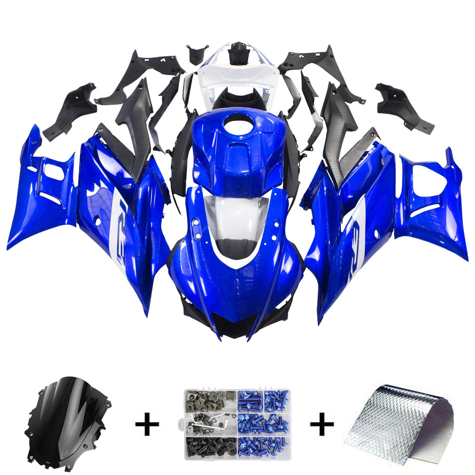 2019-2021 ヤマハ YZF-R3 R25 Amotopart インジェクションフェアリングキット ボディワーク プラスチック ABS #125