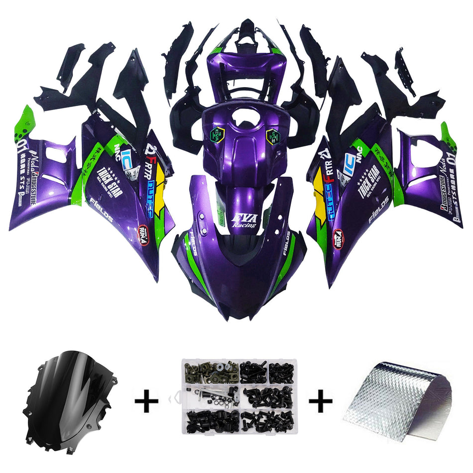 2022-2023 ヤマハ YZF-R3 R25 インジェクションフェアリングキット ボディワーク プラスチック ABS