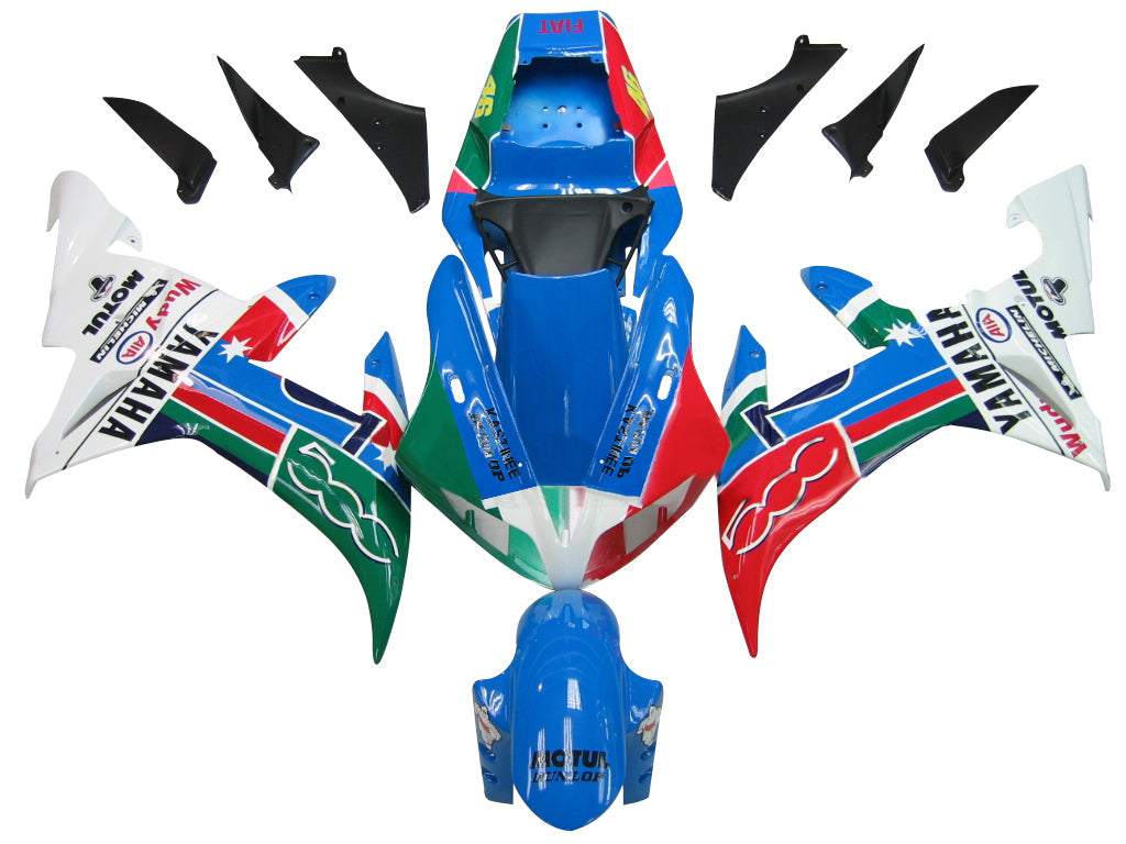 For YZF 1000 R1 2002-2003 Bodywork Fairing Blue ABS Injection Molded Plastics Set