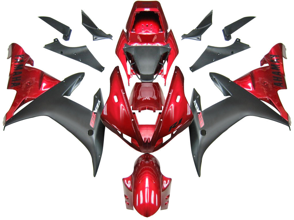 For YZF 1000 R1 2002-2003 Bodywork Fairing Red ABS Injection Molded Plastics Set