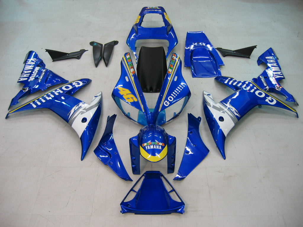 For YZF 1000 R1 2002-2003 Bodywork Fairing Blue ABS Injection Molded Plastics Set