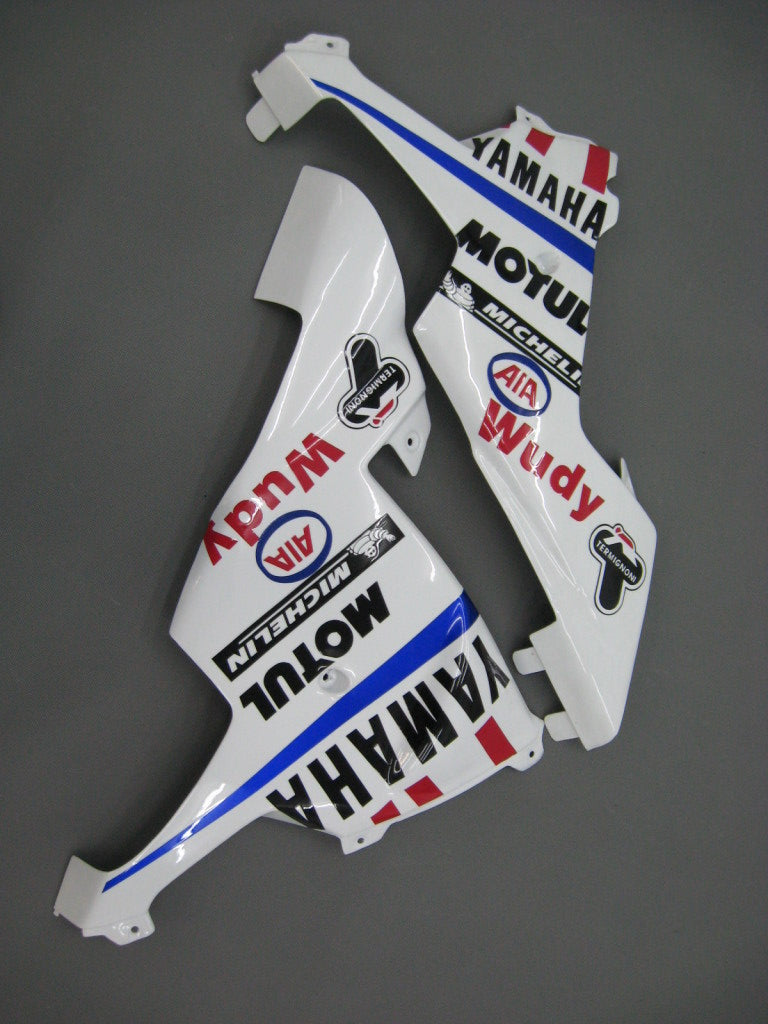 2002-2003 ヤマハ YZF-R1 ホワイト ブルー No.46 FIAT レーシング フェアリング ジェネリック