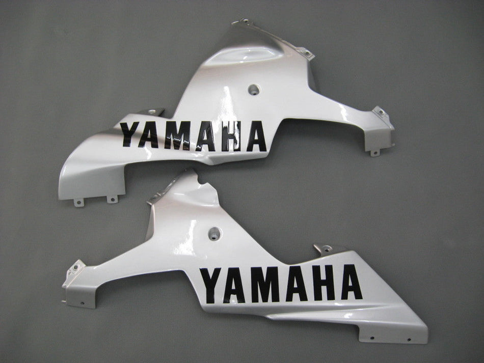 2002-2003 ヤマハ YZF-R1 シルバー ブラック レーシング フェアリング ジェネリック
