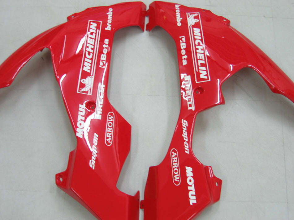 2004-2006 ヤマハ YZF-R1 ホワイト レッド レーシングフェアリング ジェネリック