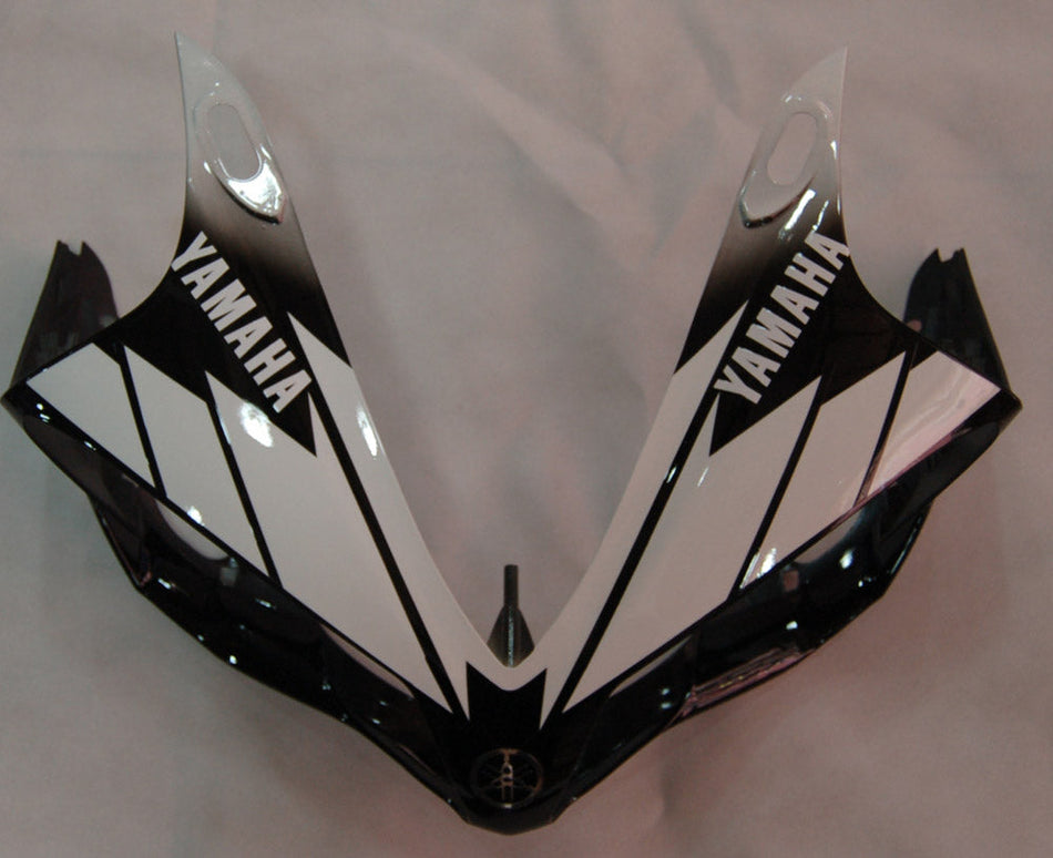 2007-2008 ヤマハ YZF-R1 ブラック ホワイト レーシング フェアリング ジェネリック