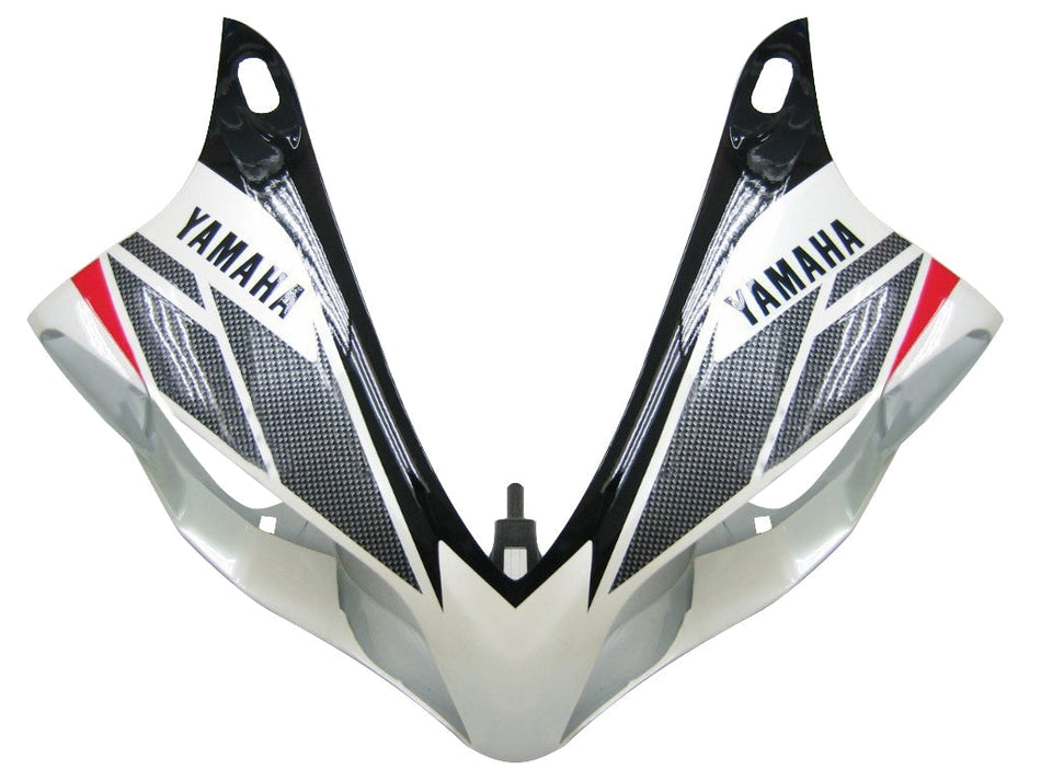 2007-2008 ヤマハ YZF-R1 ホワイト カーボンルック レーシングフェアリング ジェネリック
