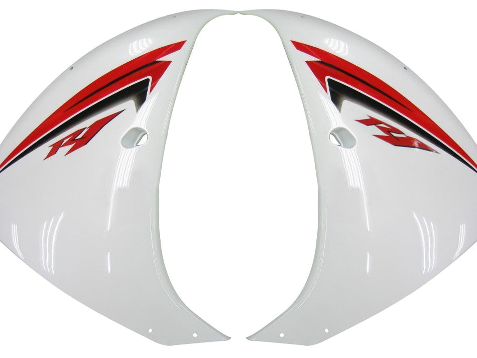 2009-2011 ヤマハ YZF-R1 ホワイト レッド レーシングフェアリング ジェネリック