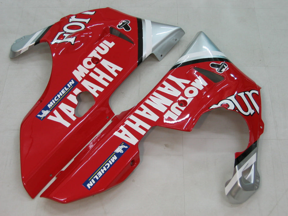 1998-1999 ヤマハ YZF-R1 レッド シルバー No.7 フォルトゥナ レーシング アモトパーツ フェアリング カスタム フェアリング