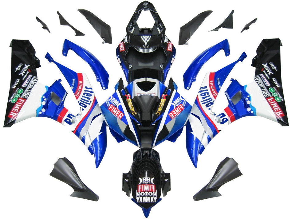 2006-2007 ヤマハ YZF-R6 フェアリング ブルー ブラック ステリルガード R6 レーシング ジェネリック