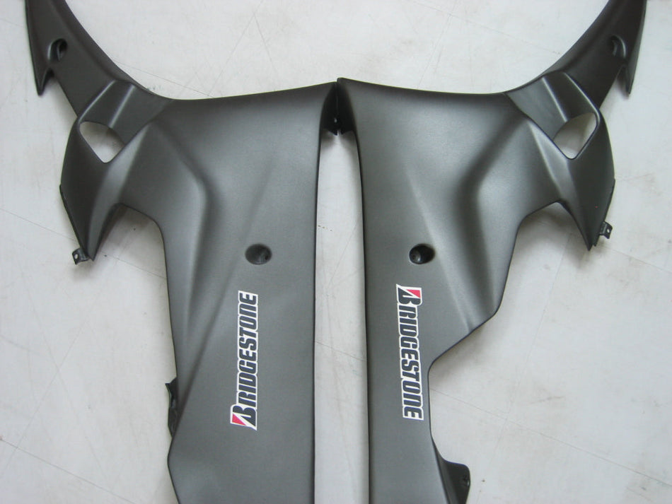 2006-2007 ヤマハ YZF-R6 ブラックマット ブリヂストン R6 レーシング アモトパーツ フェアリング カスタム フェアリング