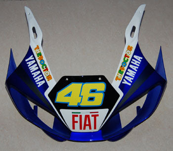 1998-2002 ヤマハ YZF-R6 ホワイト&amp;ブルー No.46 FIAT R6 レーシング Amotopart フェアリング カスタム フェアリング