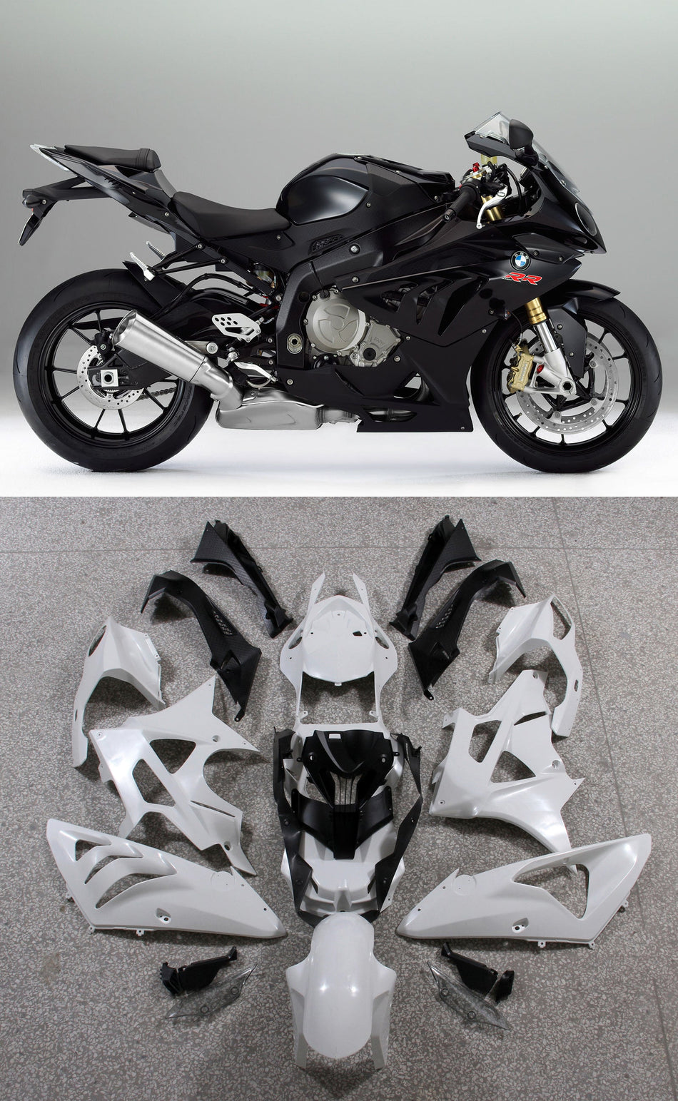 2009-2014 BMW S1000RR ボディワークフェアリング ABS 射出成形 3# ジェネリック