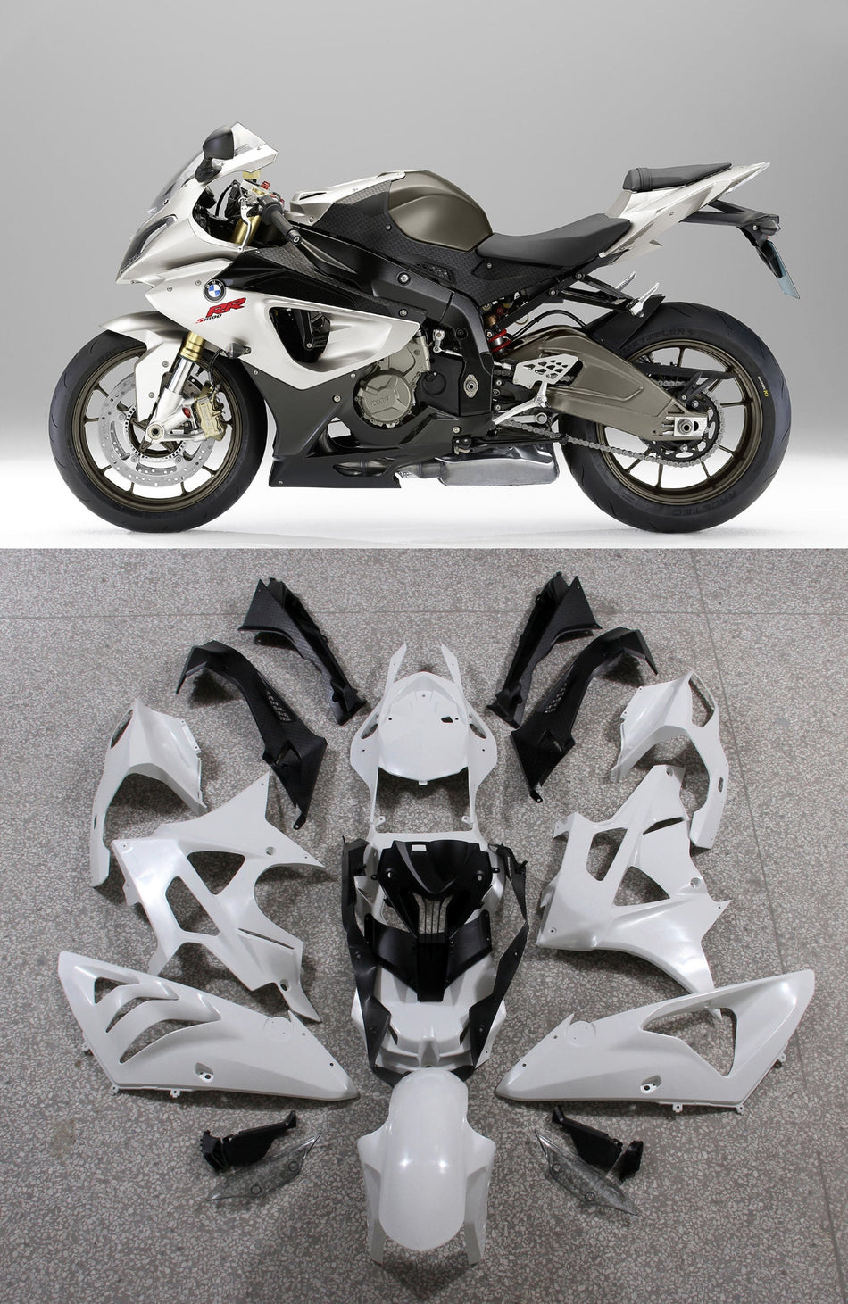 2009-2014 BMW S1000RR ボディワークフェアリング ABS 射出成形 4# ジェネリック