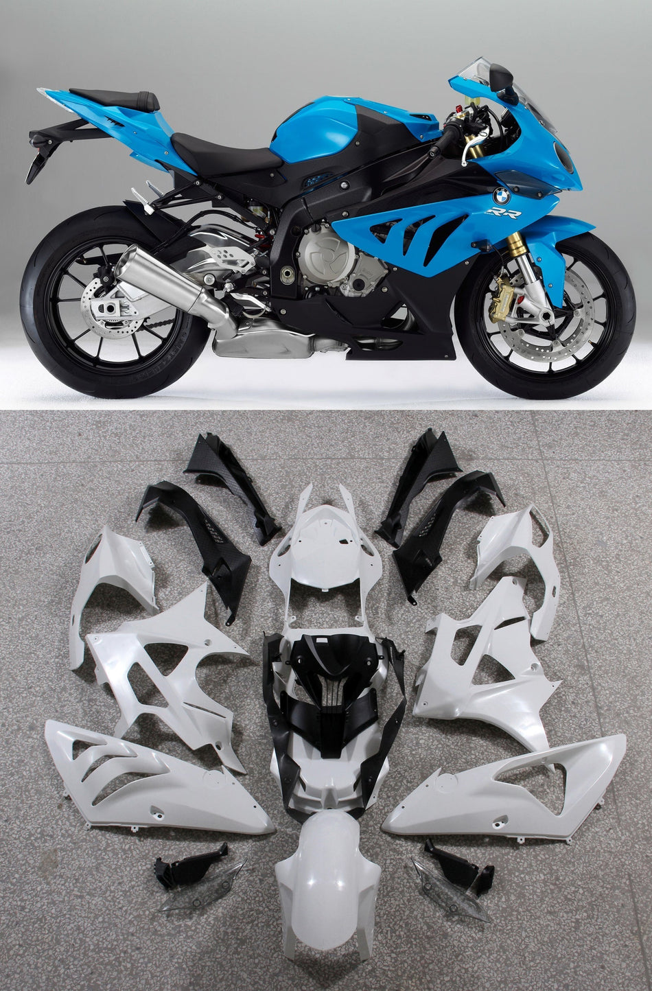 2009-2014 BMW S1000RR ボディワークフェアリング ABS 射出成形 9# ジェネリック