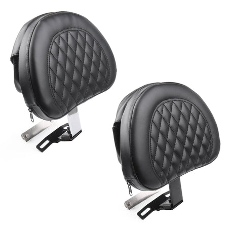 Driver Rider Backrest Pad For 07-17 Harley Fatboy FLSTF Heritage Softail