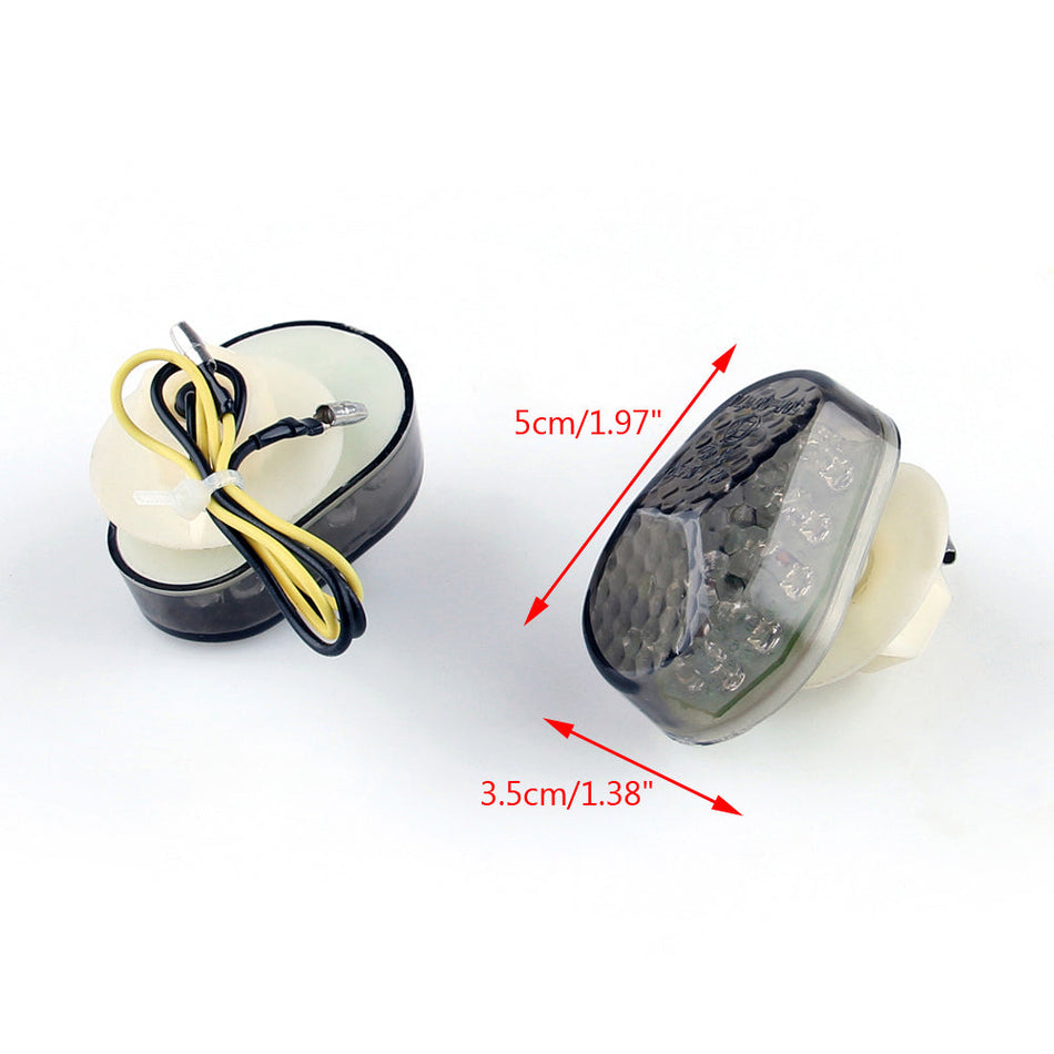 LED ウィンカー カワサキ ZX6R (98-2013) ZX10R (04-2013) ZX 7R 9R 12R ZZR600 汎用