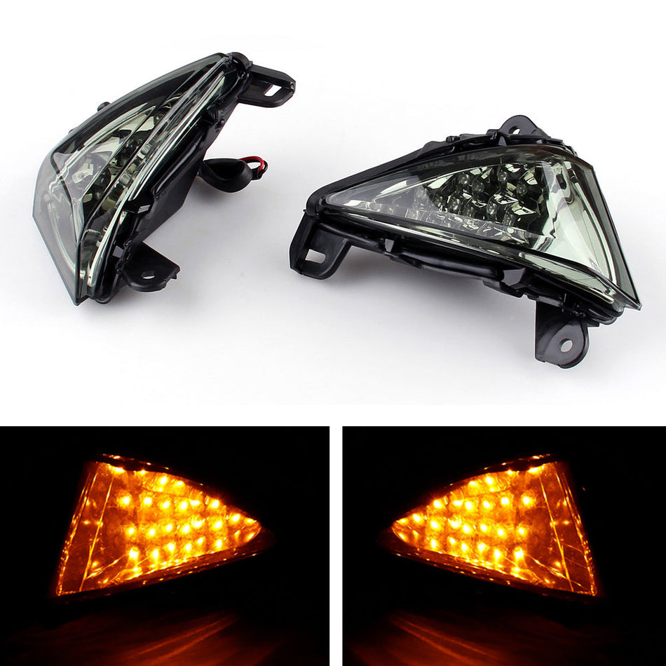 フロント LED ターンシグナル ウィンカー インジケーター カワサキ Z750 Z1000 (07-2009) 汎用