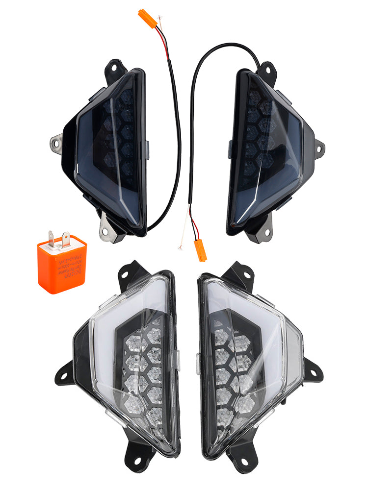 KAWASAKI NINJA 300 400 650 ZX-6R ZX-4RR 2013+ LED フロントターンシグナルライト