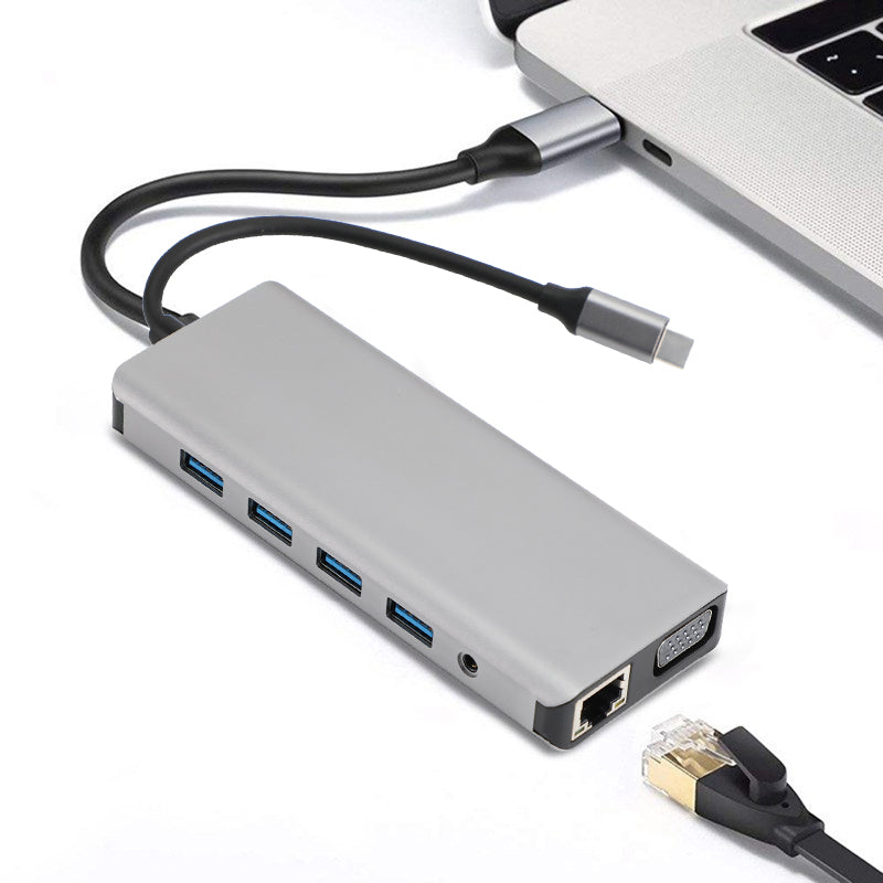 12in 1 Type-C ハブから USB-C USB3.0 HD TF TF 3.5mm PD コンバーター ドッキング アダプター