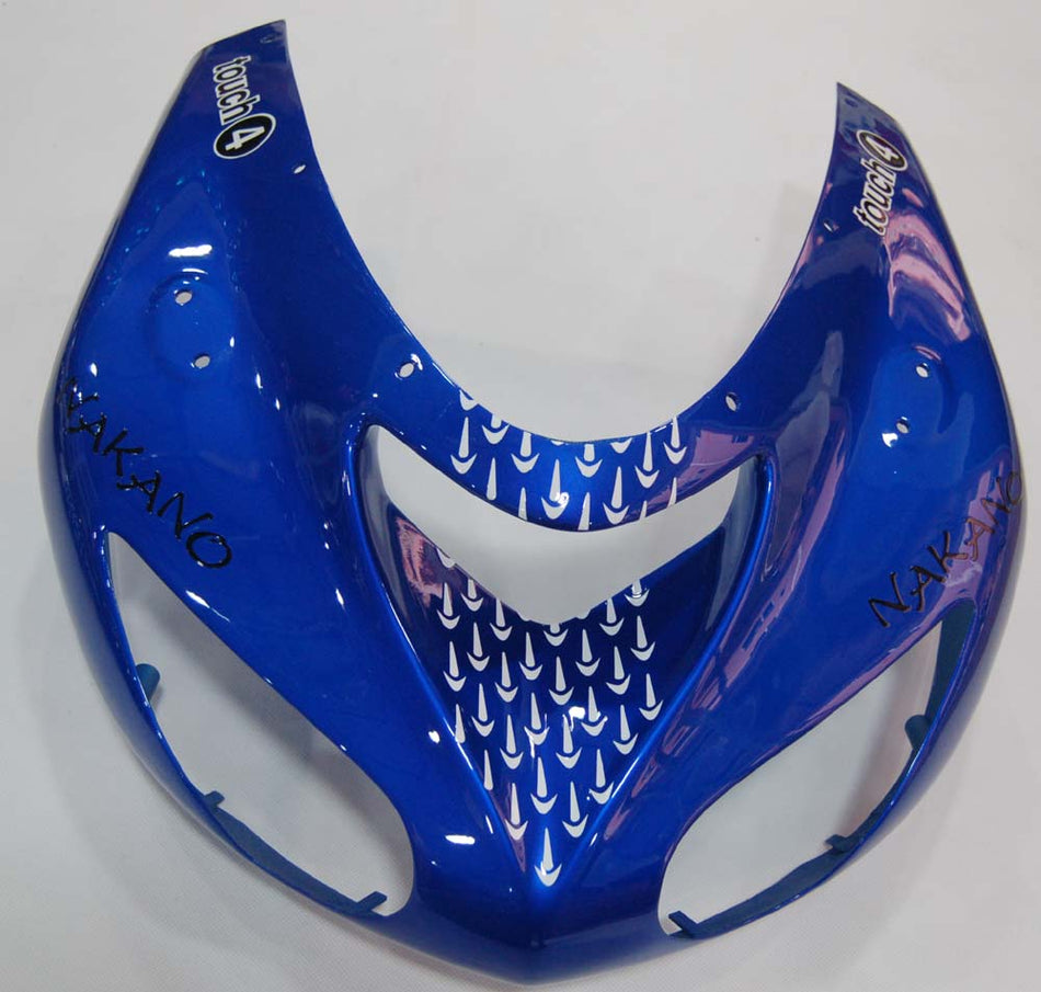 2006-2007 カワサキ ZX 10R ブルー ブラック レーシング フェアリング ジェネリック
