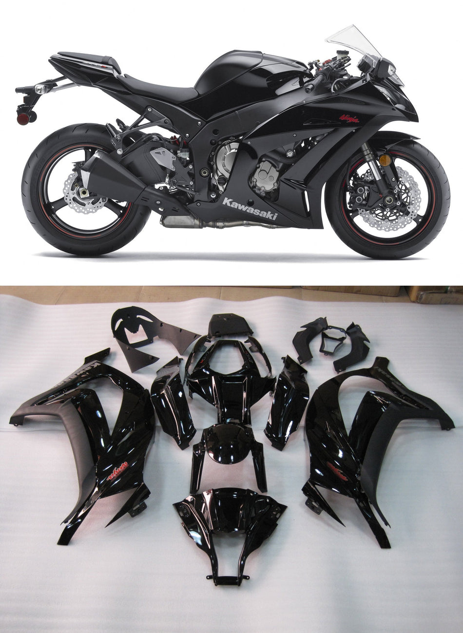 2011-2015 カワサキ ZX10R フェアリング G ブラック キット