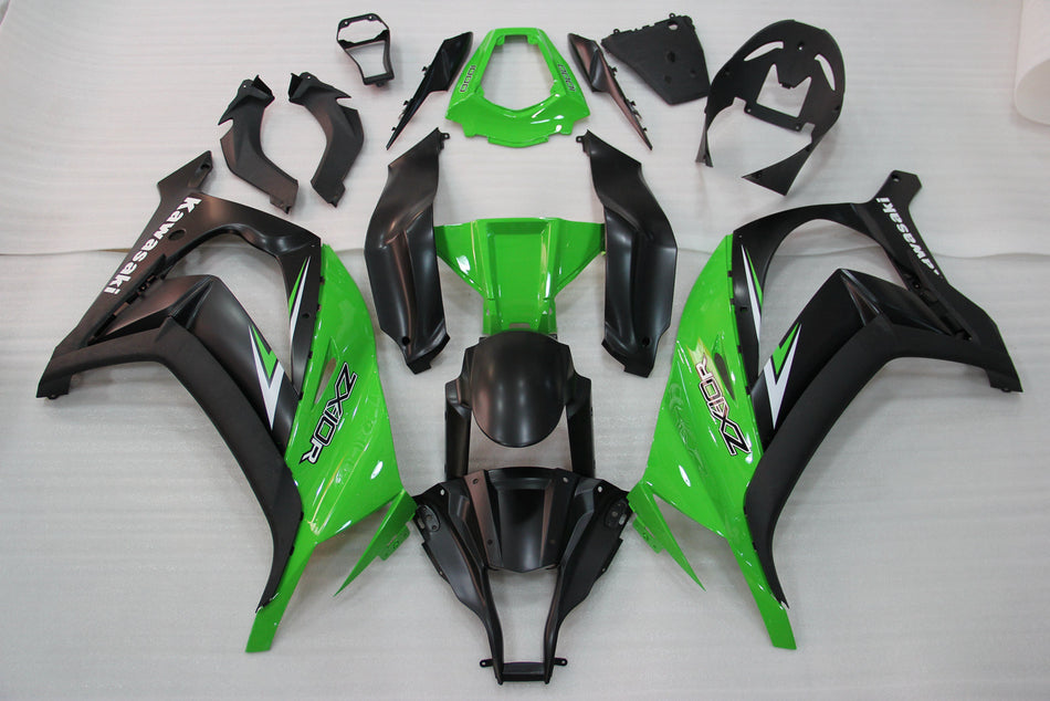 2011-2015 Ninja ZX10R グリーン ブラック ボディワーク フェアリング ABS 射出成形プラスチック セット 8# ジェネリック