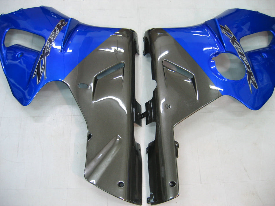 2000-2001 Ninja ZX12R ブルー&amp;ブラック ボディワークフェアリング ABS 射出成形プラスチックセット 2# ジェネリック