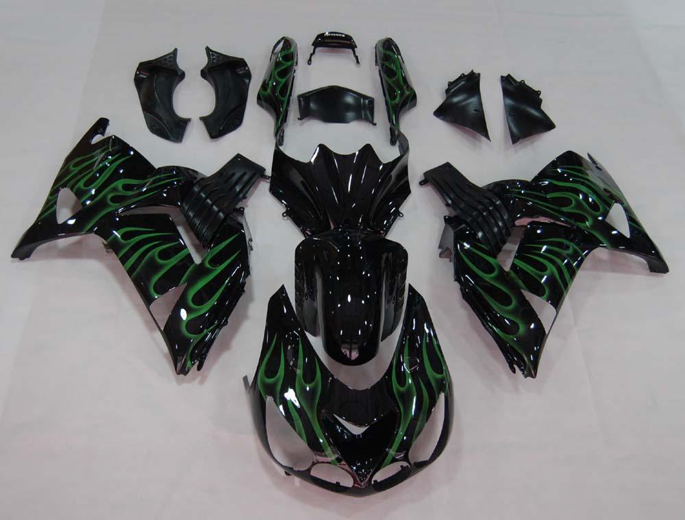 for-ninja-zx14r-2006-2011-black-green-bodywork-fairing-abs-injection-molded-plastics-set-1