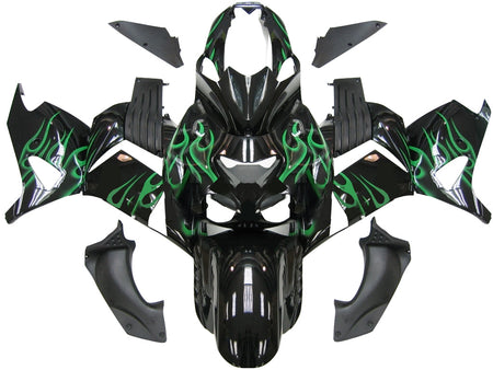 for-ninja-zx14r-2006-2011-black-green-flame-bodywork-fairing-abs-injection-molded-plastics-set-10