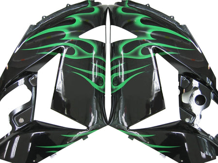 for-ninja-zx14r-2006-2011-black-green-flame-bodywork-fairing-abs-injection-molded-plastics-set-10