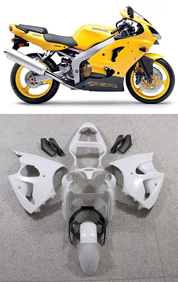 Generic Fit For Kawasaki ZX6R 636 (2000-2002) Bodywork Fairing ABS Injection Molded Plastics Set 13 Style