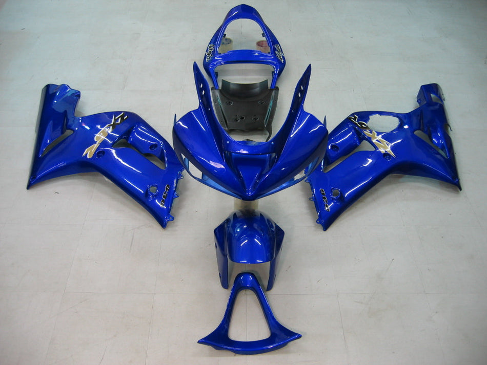 2003-2004 カワサキ ZX6R 636 フェアリング ブルー Ninja Racing ジェネリック