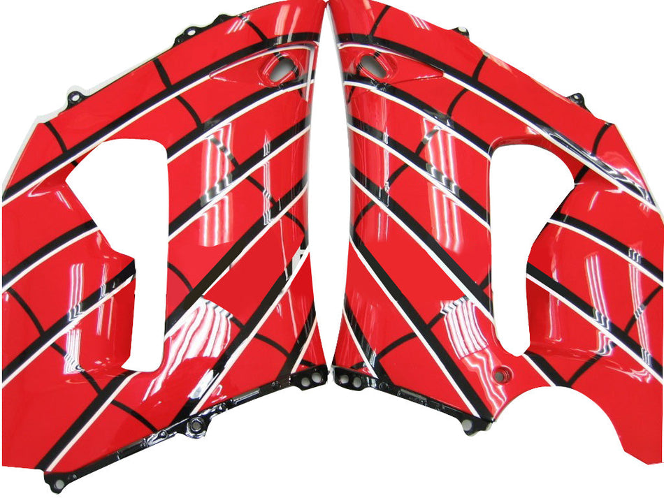 2005-2006 カワサキ ZX6R 636 フェアリング レッド &amp; ブルー スパイダーマン レーシング ジェネリック