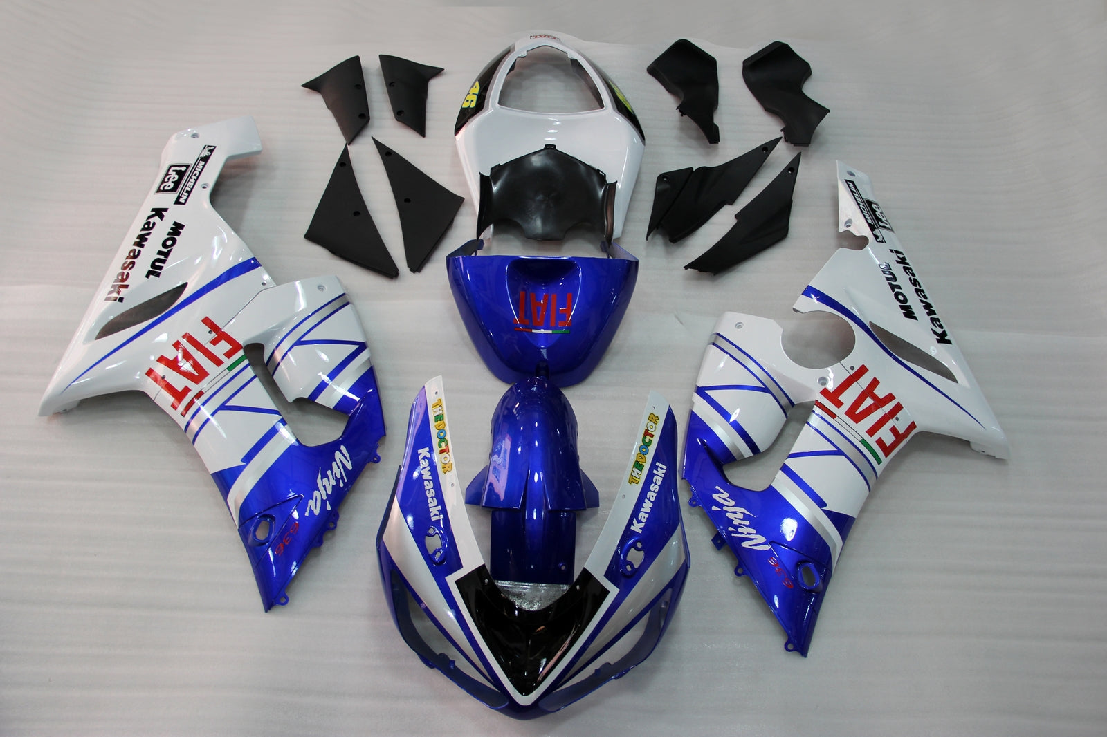 Generic Fit For Kawasaki ZX6R 636 (2005-2006) Bodywork Fairing ABS Injection Molded Plastics Set 28 Style