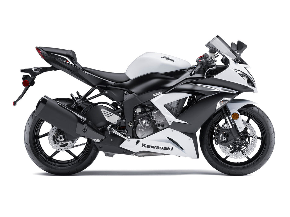 2013-2018 カワサキ ZX6R フェアリング ホワイト&amp;ブラック キット