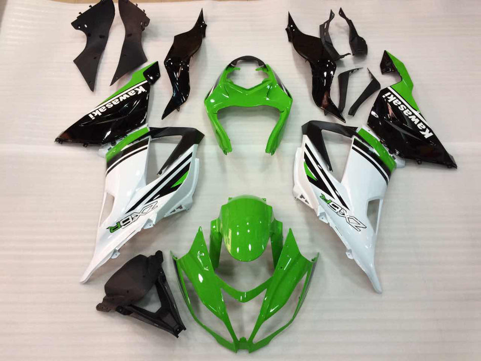 2013-2018 カワサキ ZX6R 636 プラスチック グリーン ホワイト Ninja Racing ジェネリック