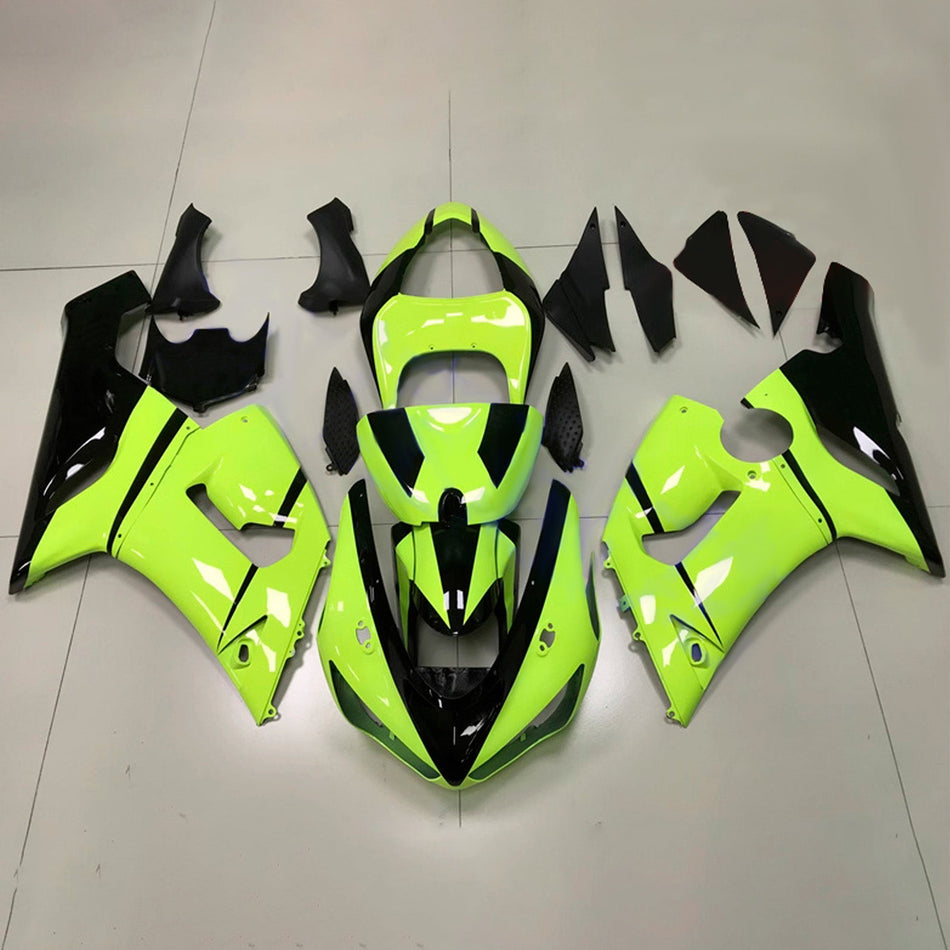 インジェクションフェアリングキット ボディワーク プラスチック ABS カワサキ ZX6R 636 2005-2006 に適合