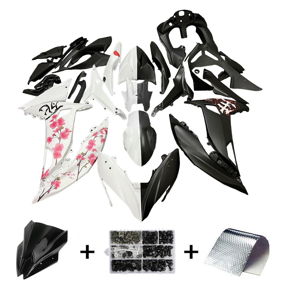インジェクションフェアリングキット ボディワーク プラスチック ABS カワサキ ER-6F Ninja650R 2017-2019 に適合