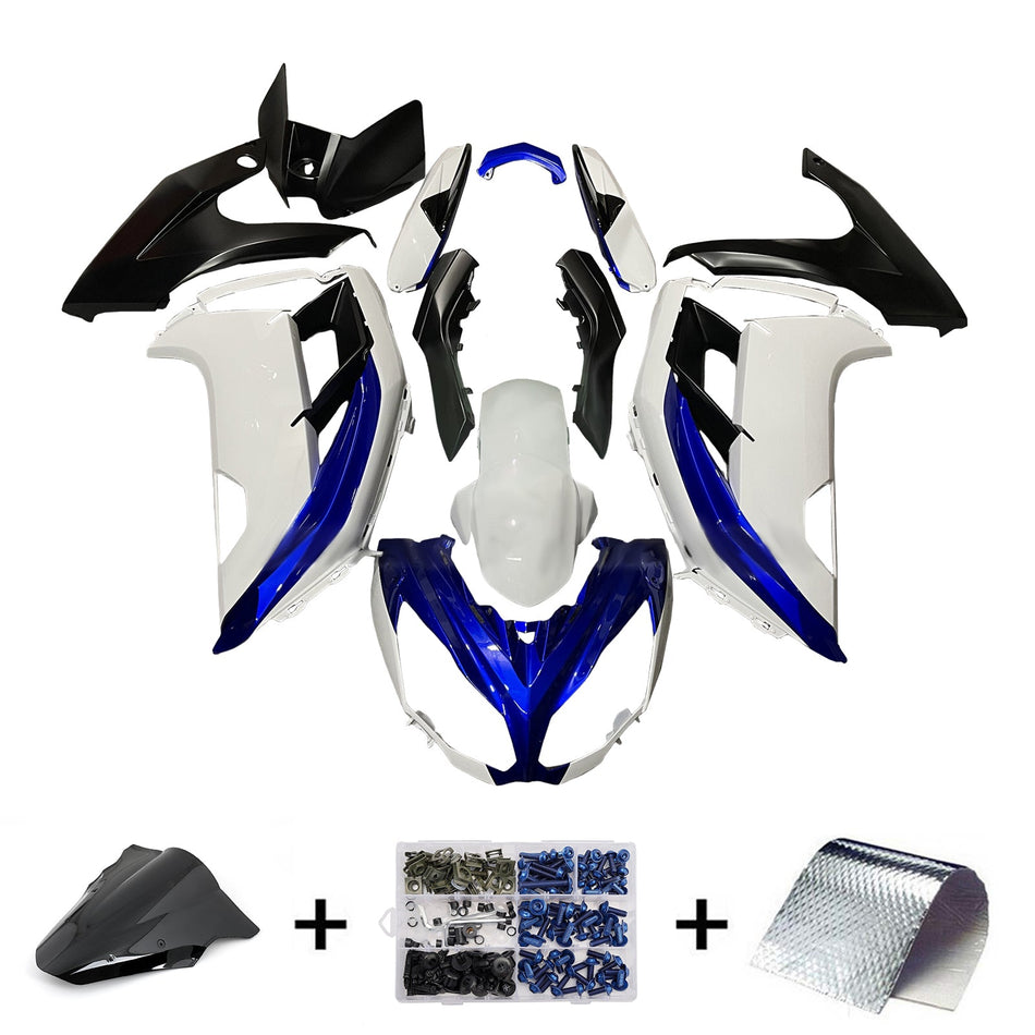 インジェクションフェアリングキット ボディワーク プラスチック ABS カワサキ ER-6F Ninja650 2012-2016 に適合