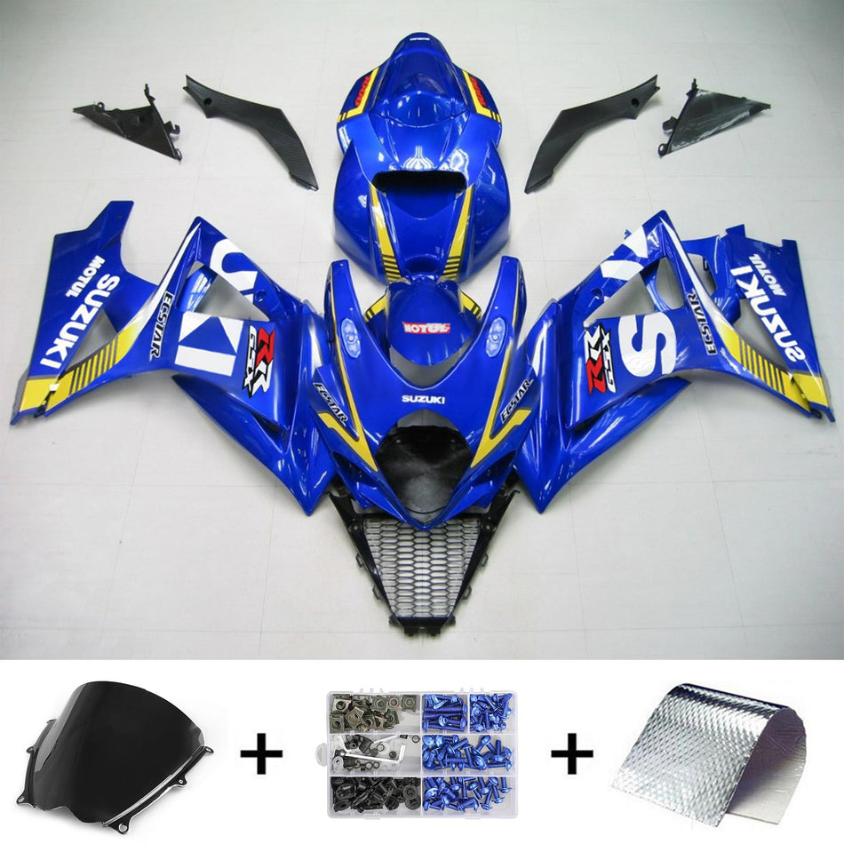 2007-2008 スズキ GSXR1000 K7 Amotopart インジェクションフェアリングキット ボディワーク プラスチック ABS #125