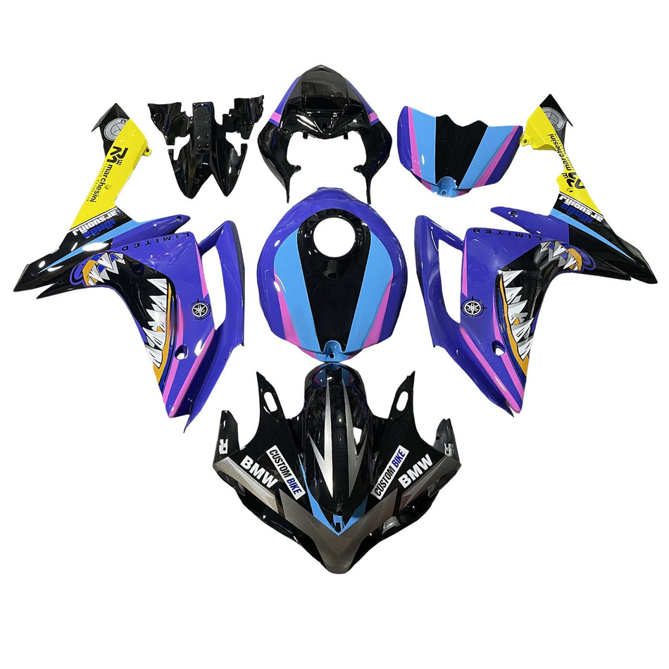 ヤマハ YZFR1 YZF-R1 2007-2008 用 インジェクションフェアリングキット ボディワーク プラスチック ABS