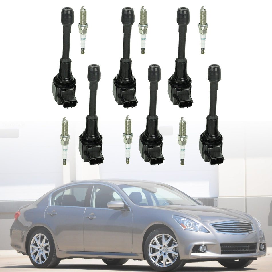 6点火コイル+6スパークプラグUF550インフィニティG25日産マキシマ3.5 V6 09-19用