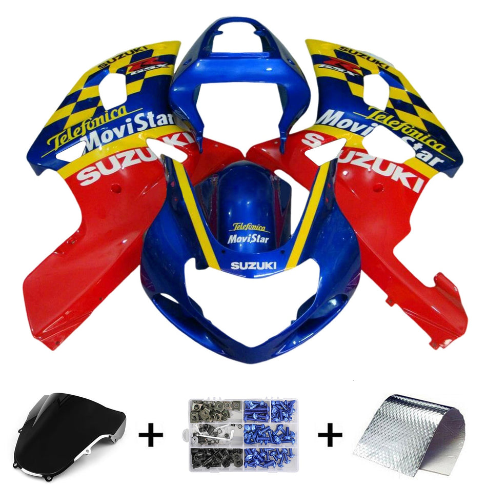 2001-2003 スズキ GSXR600 2000-2003 GSXR750 K1 インジェクションフェアリングキット ボディワーク