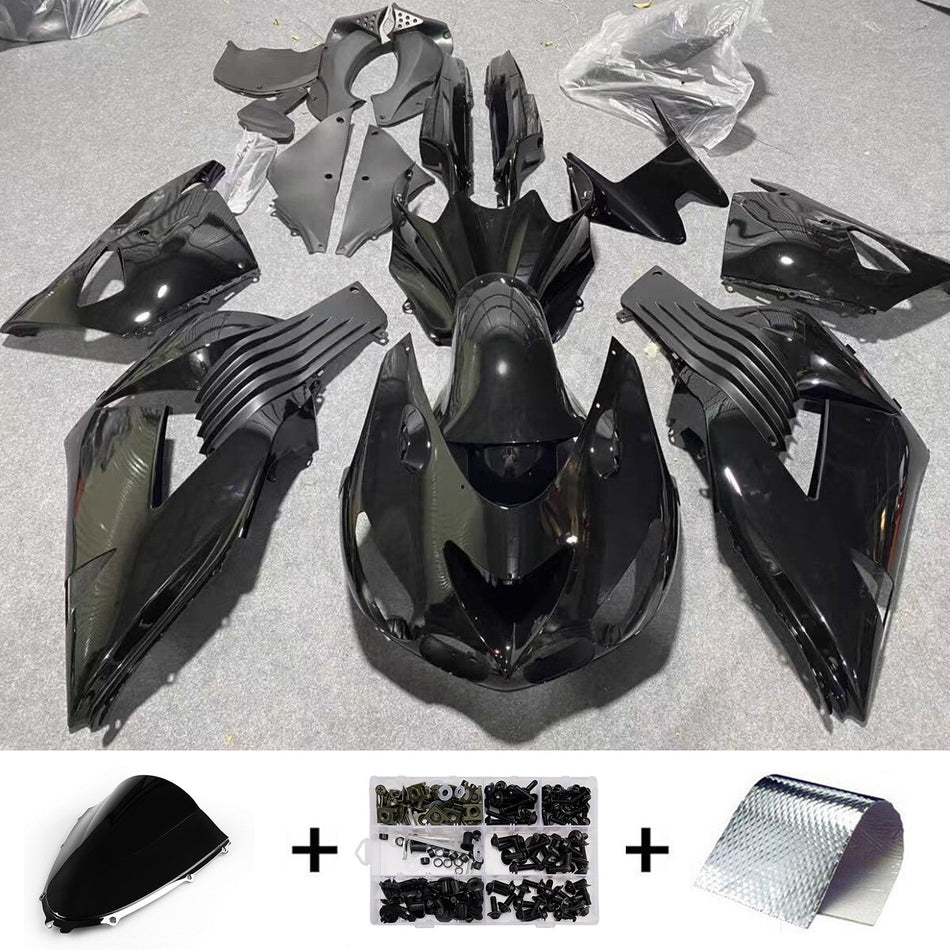 インジェクションフェアリングキット ボディワーク Kawasaki ZX14R ZZR1400 2006-2011 に適合