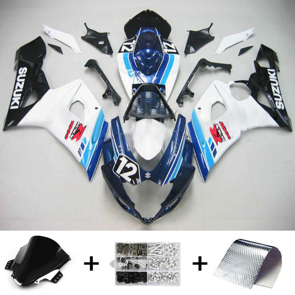 2005-2006 スズキ GSXR1000 K5 Amotopart インジェクションフェアリングキット ボディワーク プラスチック ABS #127