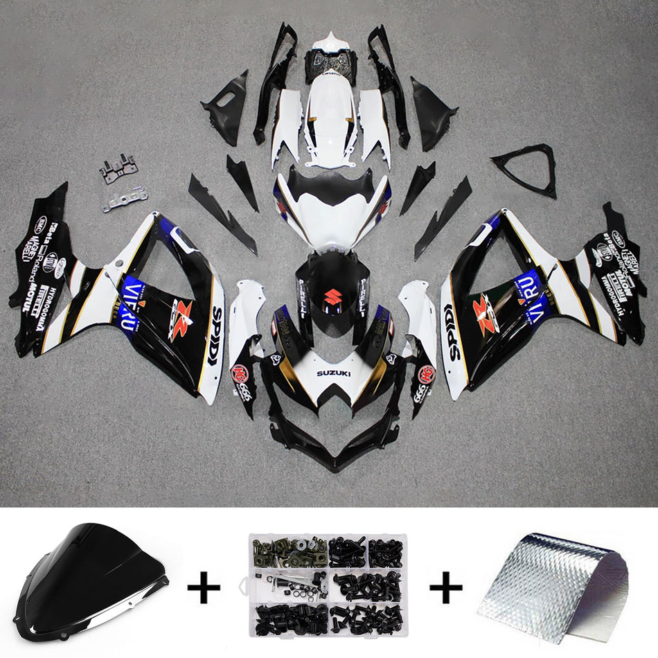 スズキ GSXR 600/750 2008-2010 K8 用 インジェクションフェアリングキット ボディワーク プラスチック ABS