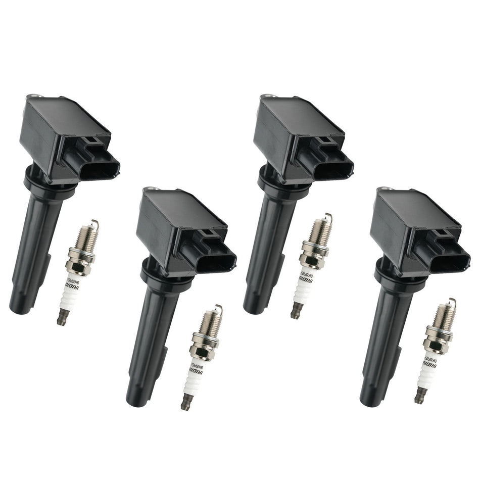 2016-2018 マツダ MX-5 ミアータ 2.0L L4 4x イグニッションコイル+スパークプラグ UF656 フェデックスエクスプレス